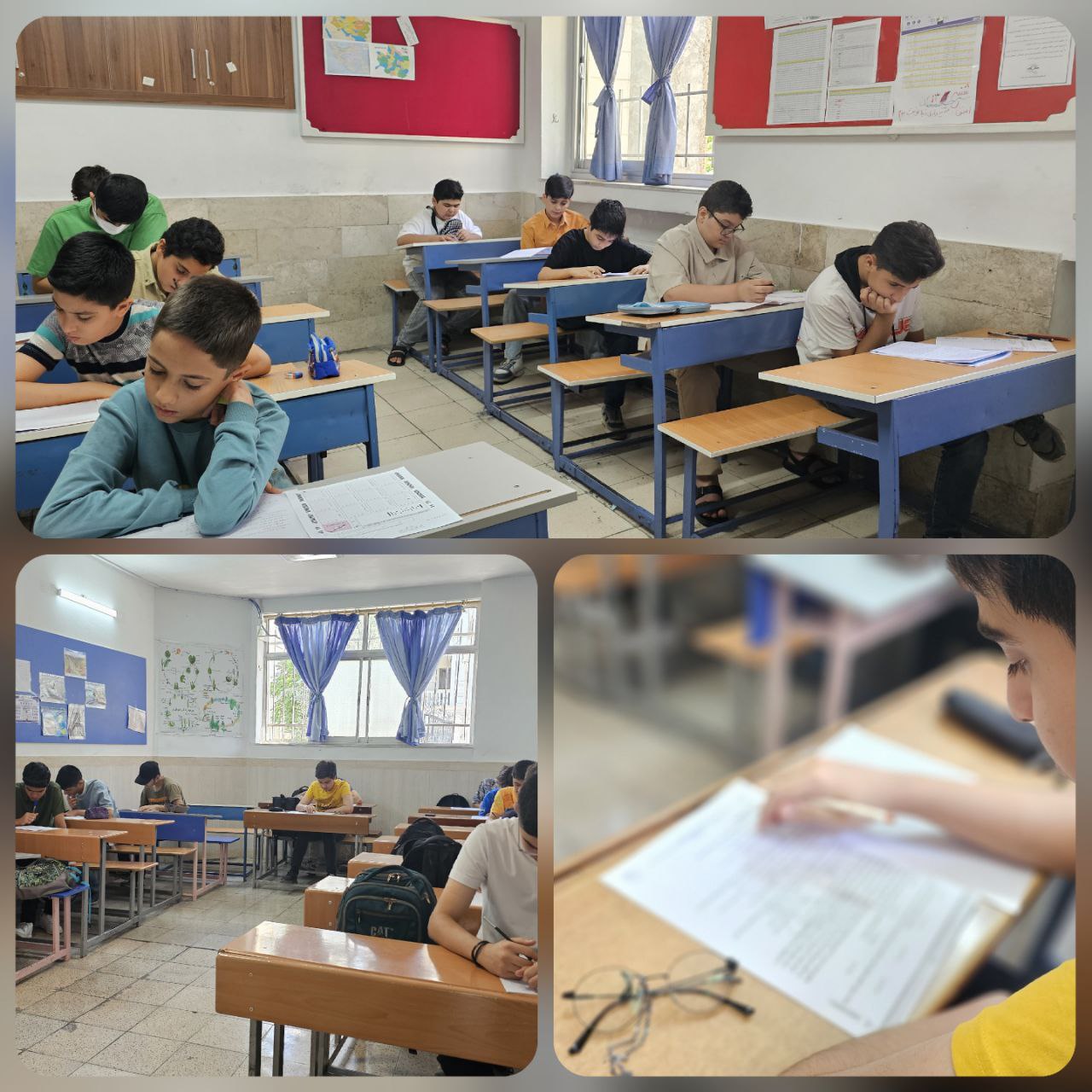 گزارش تصویری برگزاری آزمون ورودی مرحله سوم #پایه_هفتم دبیرستان سروش هدایت